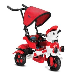 Babyhope Yupi Panda Triycle Kırmızı Beyaz