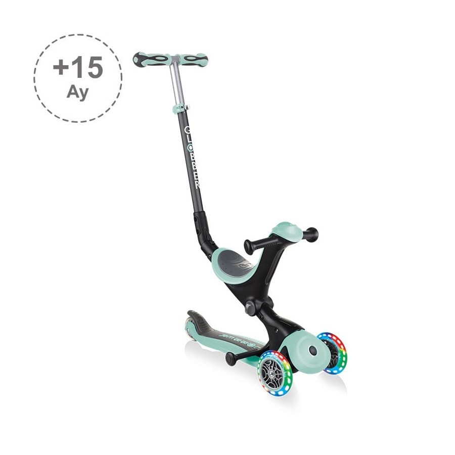 Globber Go Up Deluxe Işıklı Scooter - Mint Yeşili  