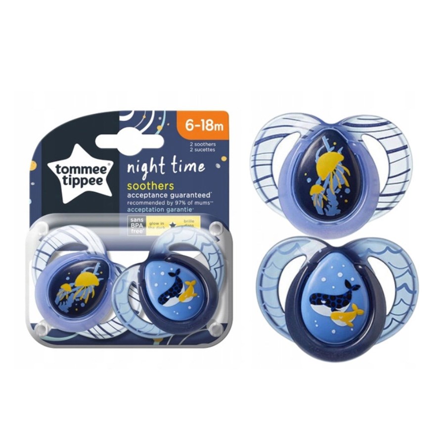 Tommee Tippee Night Time Emzik 2'li  6-18 Ay 