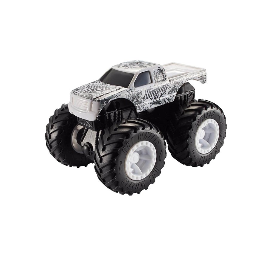 Hot Wheels Monster Trucks Çek Bırak Araba Slinging Ink