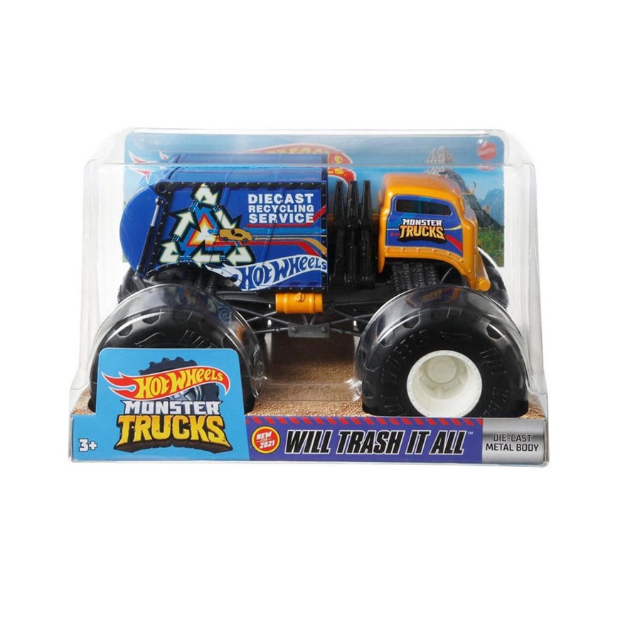 Hot Wheels Monster Trucks 1:24 Arabalar Gtj43