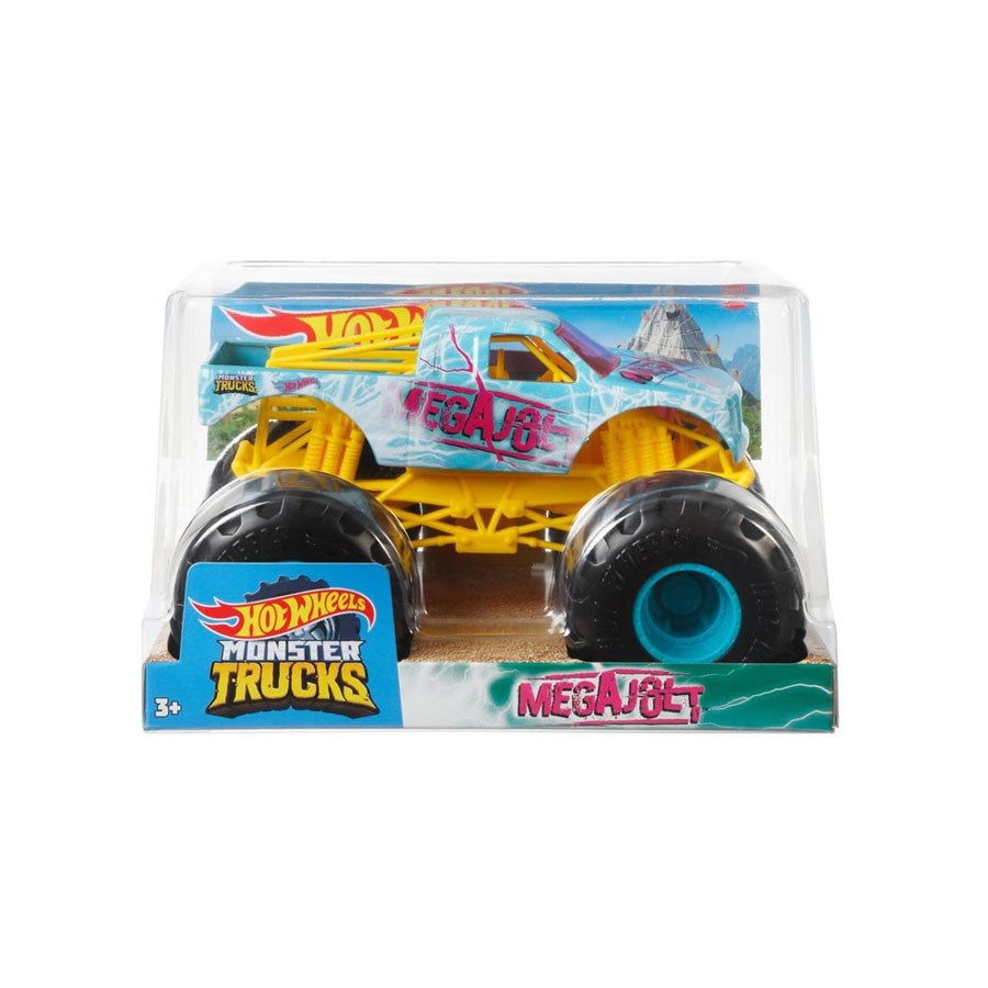 Hot Wheels Monster Trucks 1:24 Arabalar Mega Jolt