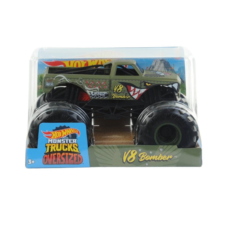 Hot Wheels Monster Trucks 1:24 Arabalar V8 Bomber