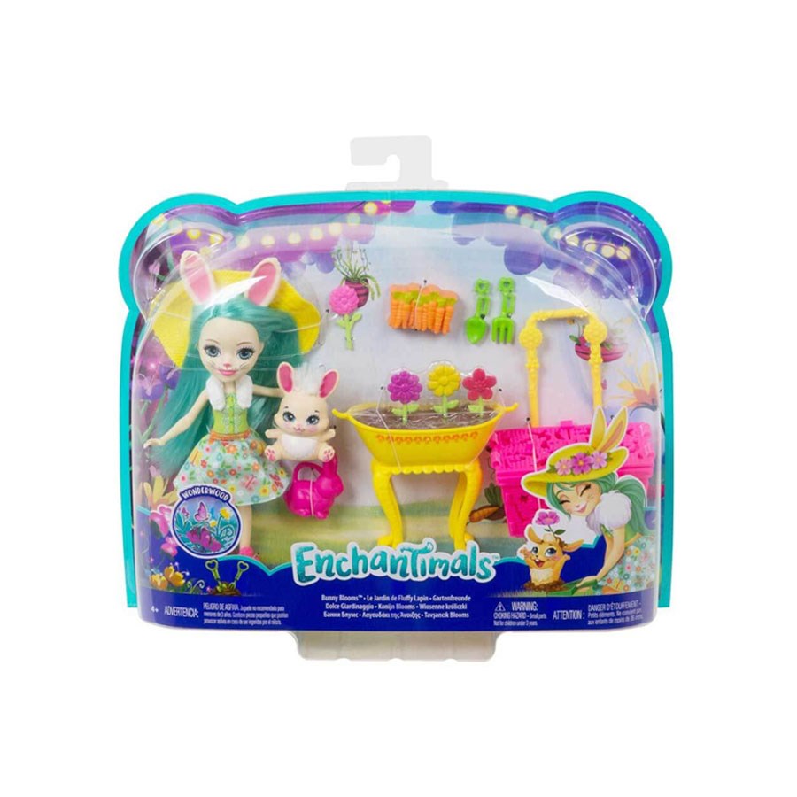 Enchantimals Tatil Temalı Oyun Setleri Fluffy Bunny & Mop