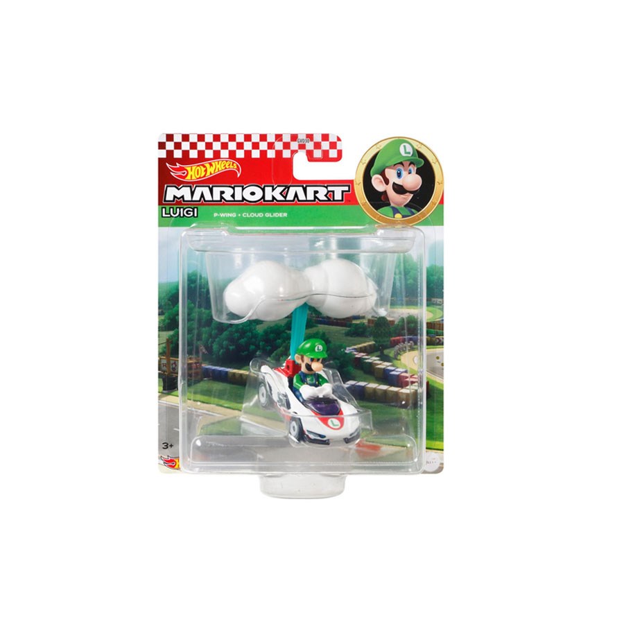 Hot Wheels Mario Kart Planörlü Araçlar Luigi