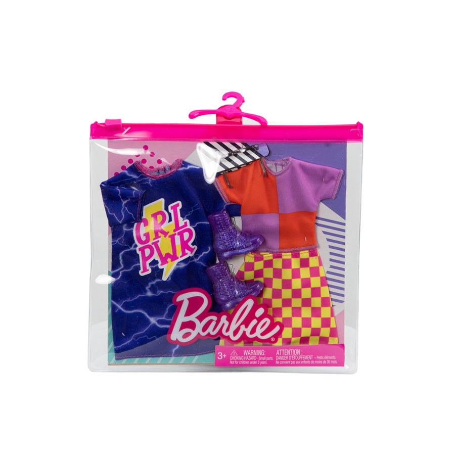 Barbie'nin Kıyafet Koleksiyonu 2'li Paketler Hbv69