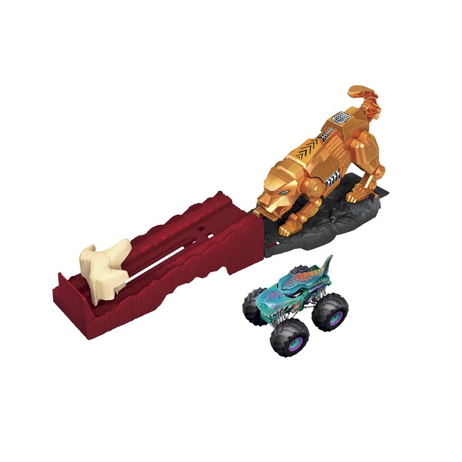 Hot Wheels Monster Trucks Oyun Seti Sabretooth Showdown