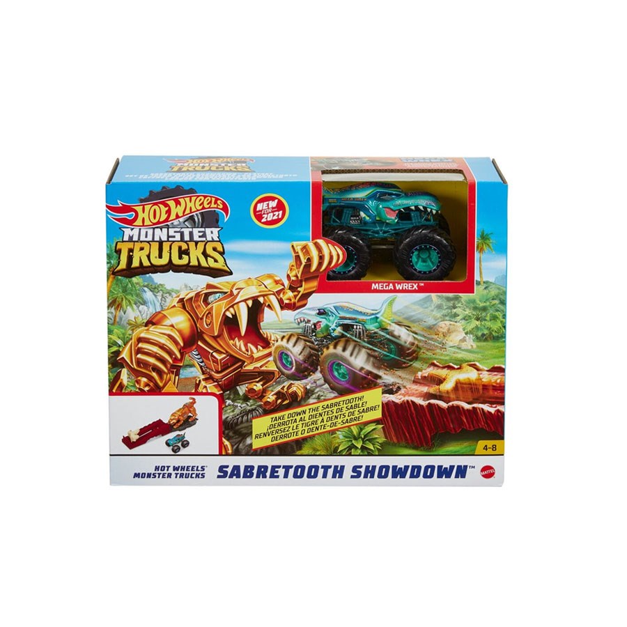 Hot Wheels Monster Trucks Oyun Seti Sabretooth Showdown