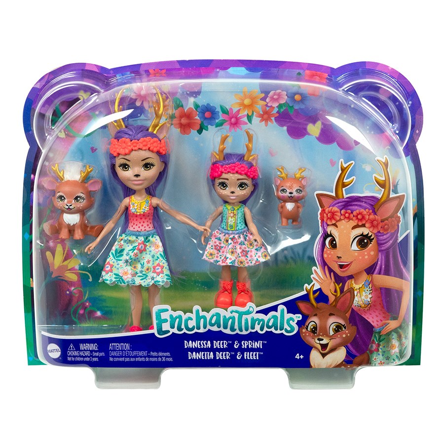 Enchantimals Kız Kardeş Bebekler Serisi Danessa Deer & Sprint