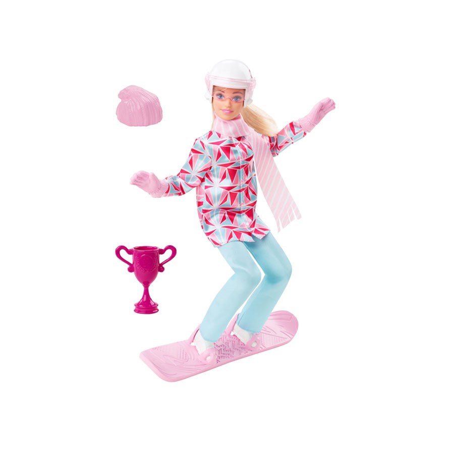 Barbie Snowboard Sporcusu Bebek 