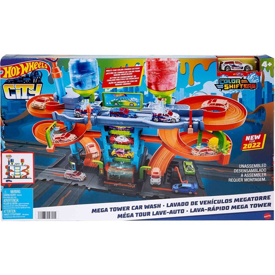 Mattel Hot Wheels Mega Araba Yıkama Kulesi 