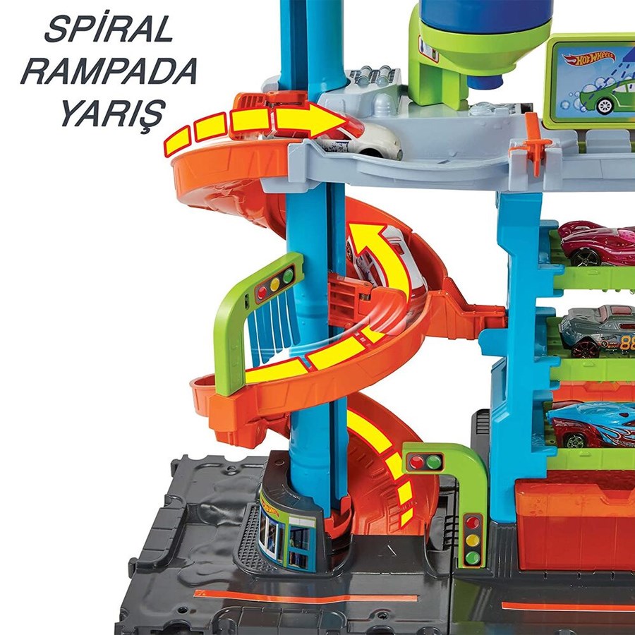 Mattel Hot Wheels Mega Araba Yıkama Kulesi 