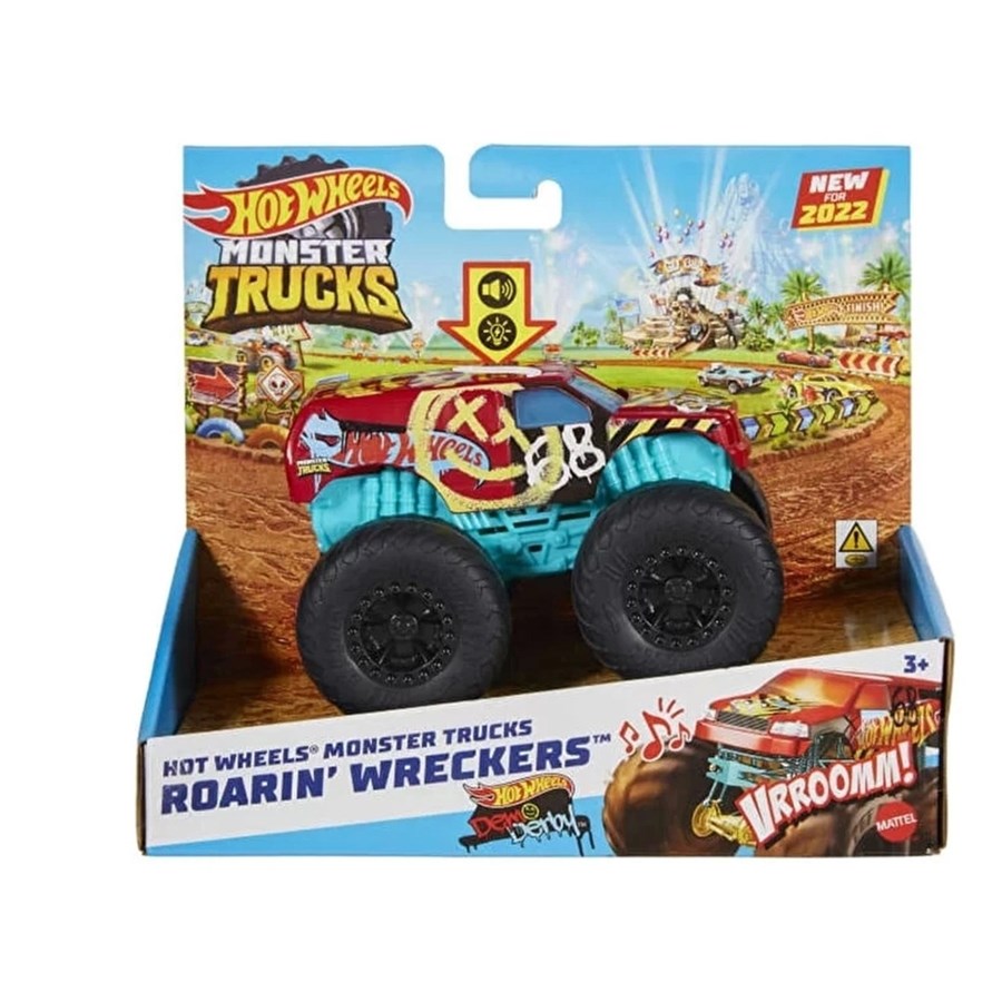 Hot Wheels Monster Trucks 1:43 Kükreyen Arabalar R