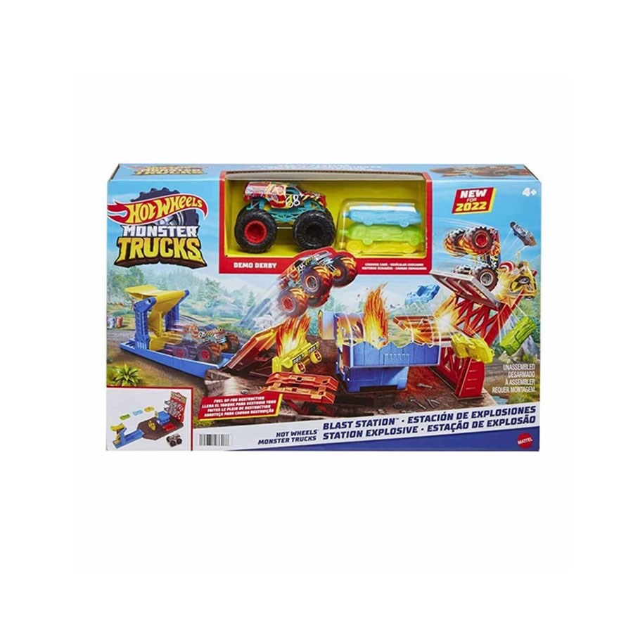 Hot Wheels Monster Trucks Patlama İstasyonu Oyun Seti 