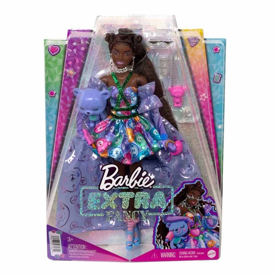 Barbie Extra Fancy - Mor Kostümlü Bebek 