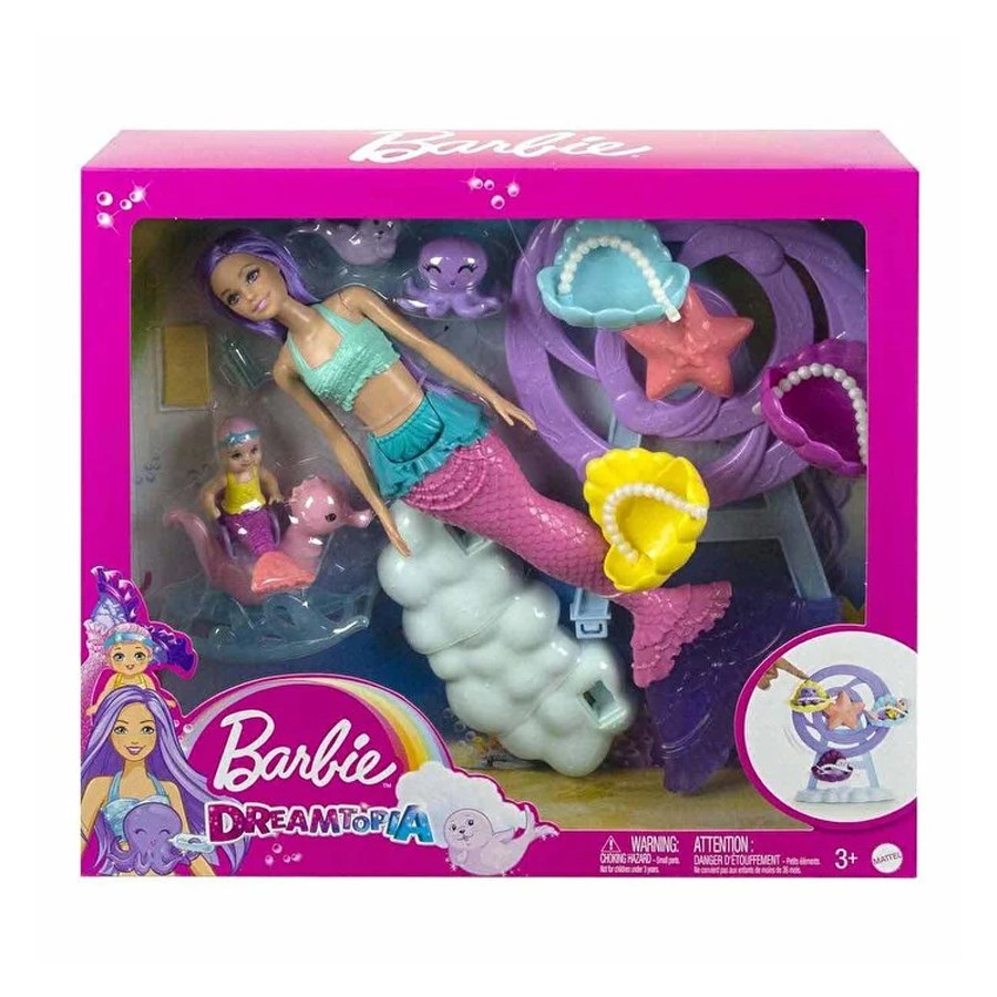 Barbie Deniz Kızı Bebek ve Çocuk Oyun Alanı 