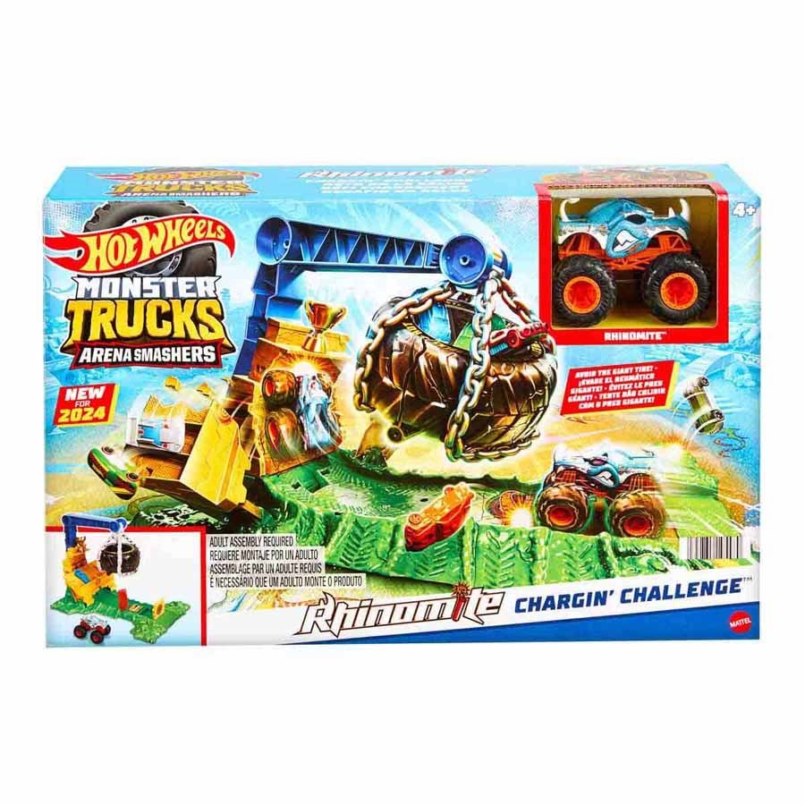 Hot Wheels Monster Trucks Arena Rhinomite Mücadele 