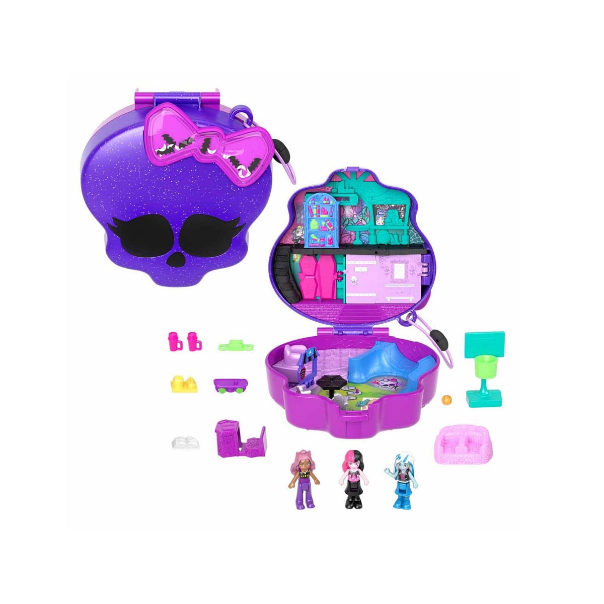 Polly Pocket Monster High Temalı Kompakt Oyun Seti 