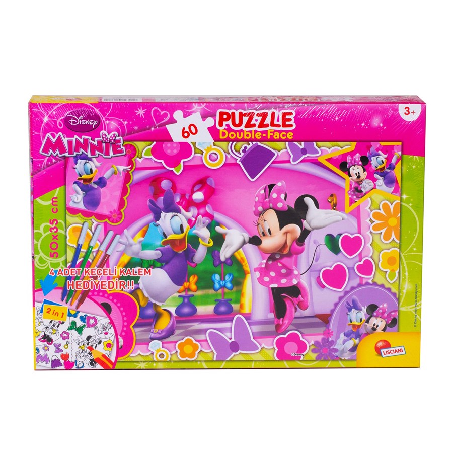 Minnie 60 Parça Kalemli Puzzle 