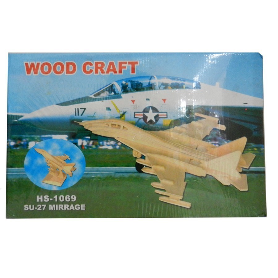 Ahşap Puzzle Su-27 Mirrage 