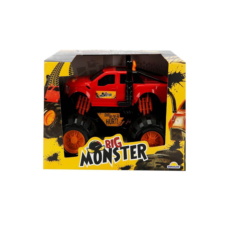 Big Monster Off-Road Jeep 42 cm Kırmızı