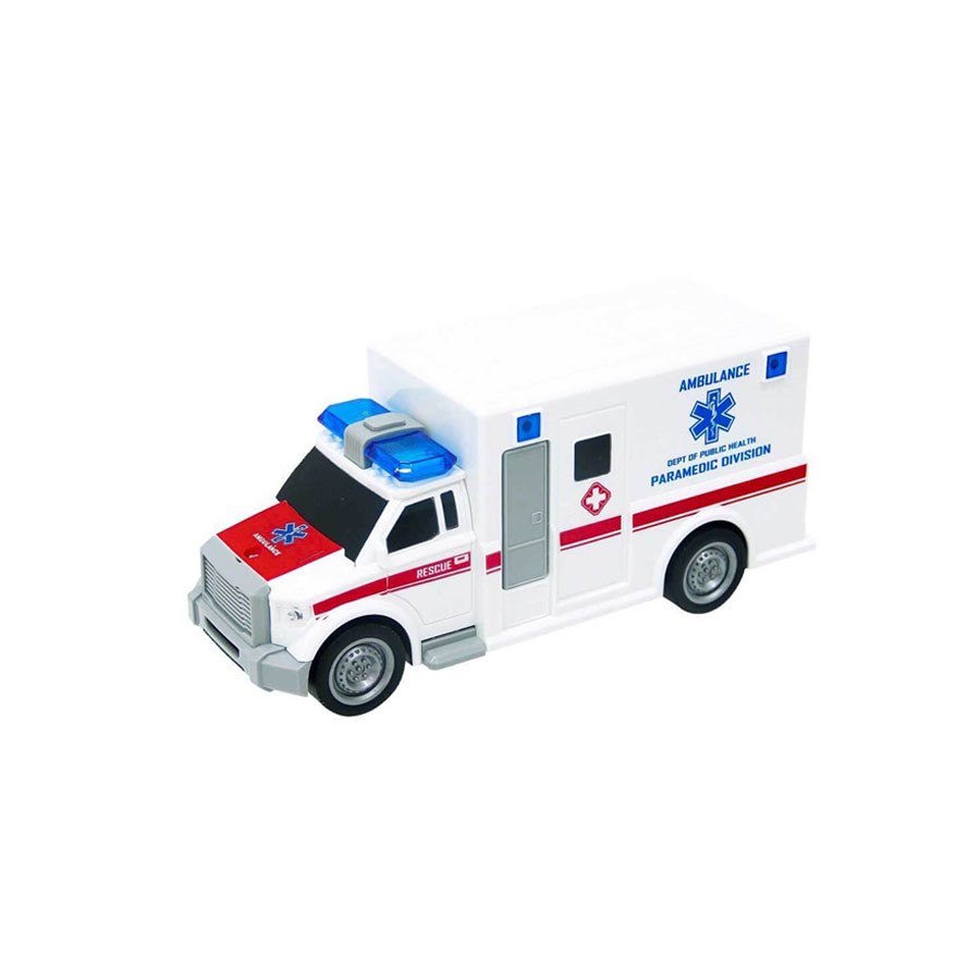 Sesli ve Işıklı Ambulans Beyaz/