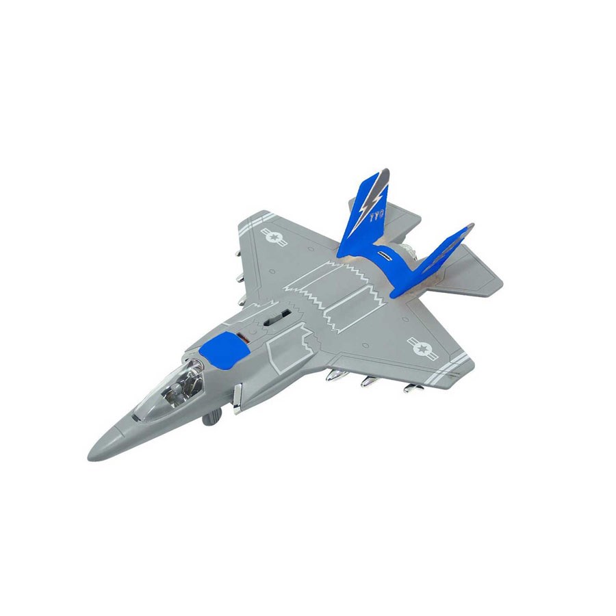 Sesli ve Işıklı Jet Fighter Mavi