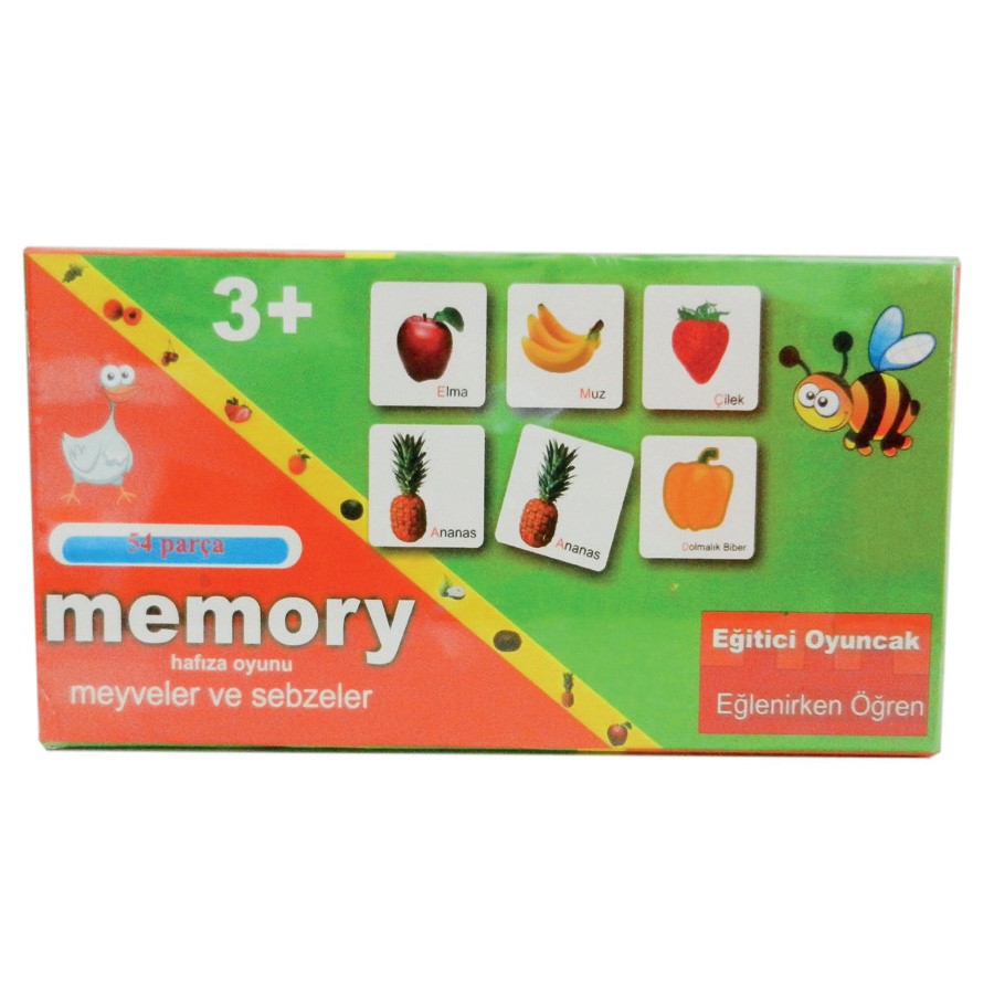 Memory 54 Pcs Hafıza Oyunu Meyveler 