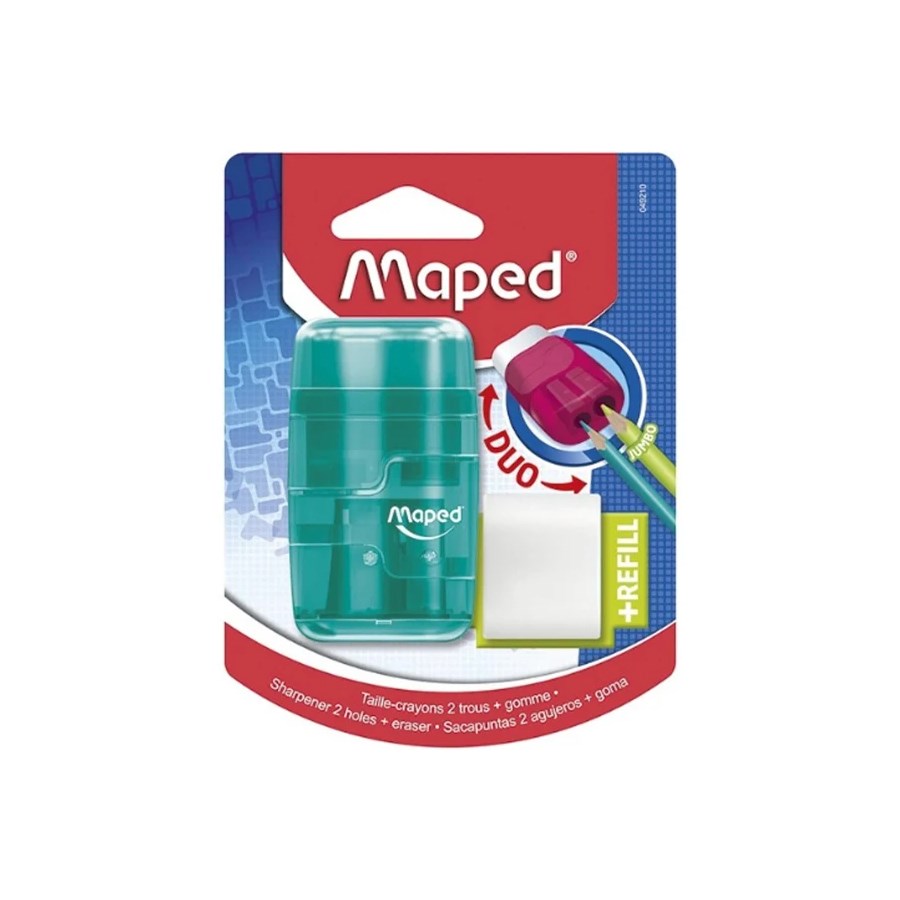 Maped Kalemtraş Çift Delikli Connect Renkli Silgil 