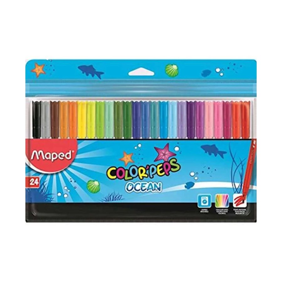 Maped Color Peps Ocean Keçeli Kalem 24 Renk 