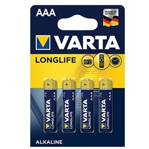 Varta Longlife 4lü İnce AAA