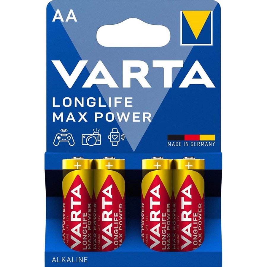 Varta Longlife Max Power Alkalin AA Kalem Pil 4lü 