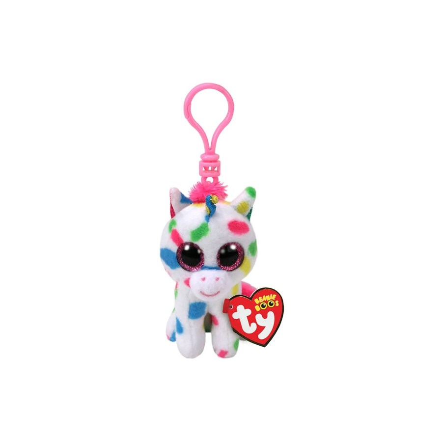 TY Beanie Boos Harmonie Unicorn Benekli Anahtarlık 