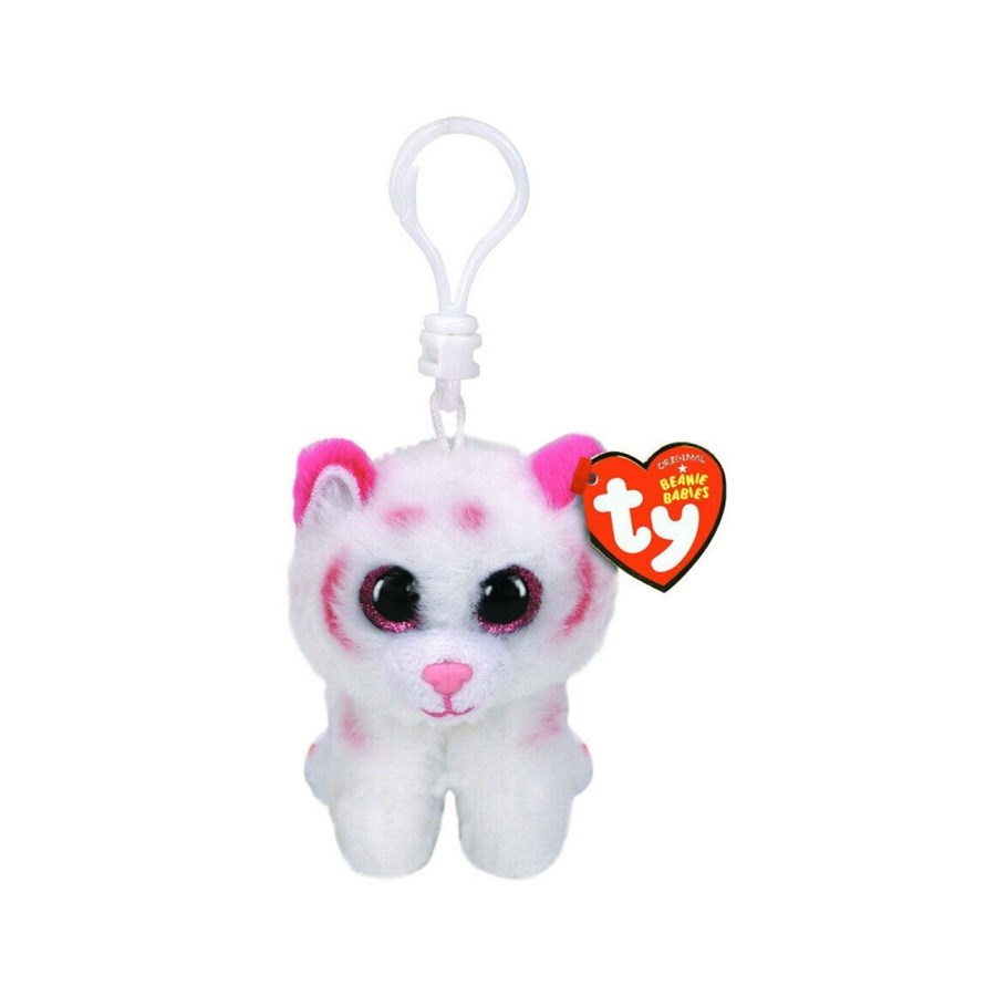 TY Beanie Boos Tabor Pembe-Beyaz Kaplan Anahtarlık 