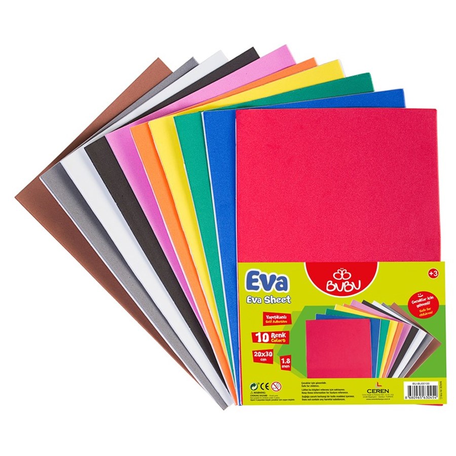 Bu-Bu Yapışkanlı Eva 20x30 2mm 1 adet 