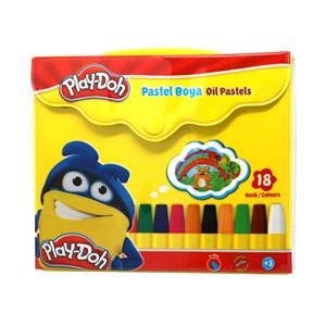 Play-Doh 18 Renk Pastel Boya Çantalı