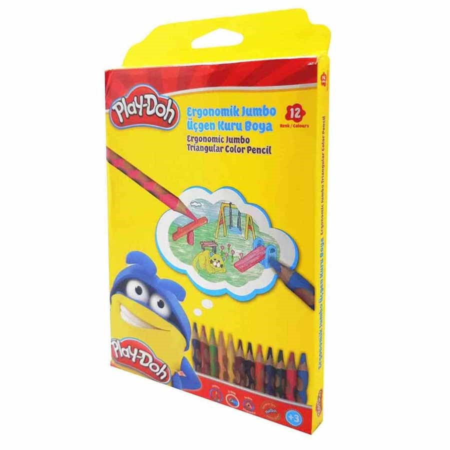 Play-Doh Oluklu Kurşun Kalem 12Lİ 