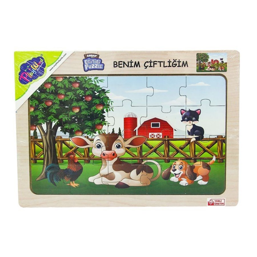 Ahşap Eğitici Puzzle Benim Çiftliği 