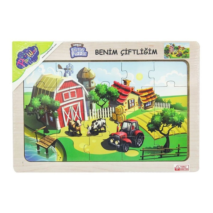 Ahşap Eğitici Puzzle Benim Çiftliği 