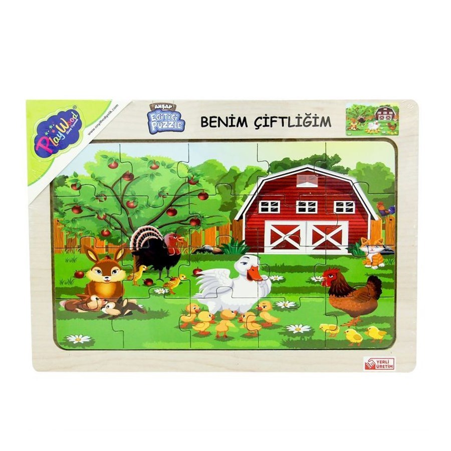 Ahşap Eğitici Puzzle Benim Çiftliği 