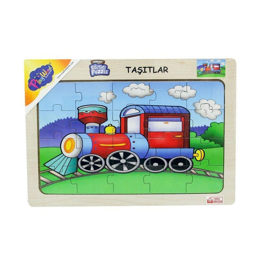 Ahşap Eğitici Puzzle Taşıtlar 