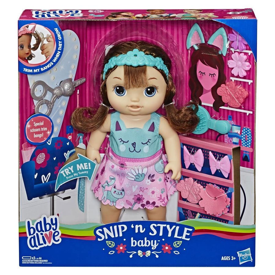 Baby Alive Bebeğimle Saç Tasarımı Kumral 