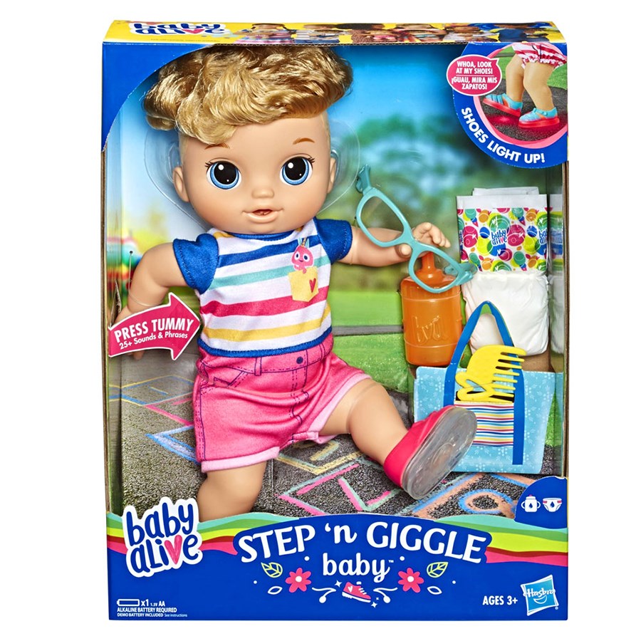 Baby Alive Işıklı Ayakkabılarıyla Neşeli Erkek Bebeğim 