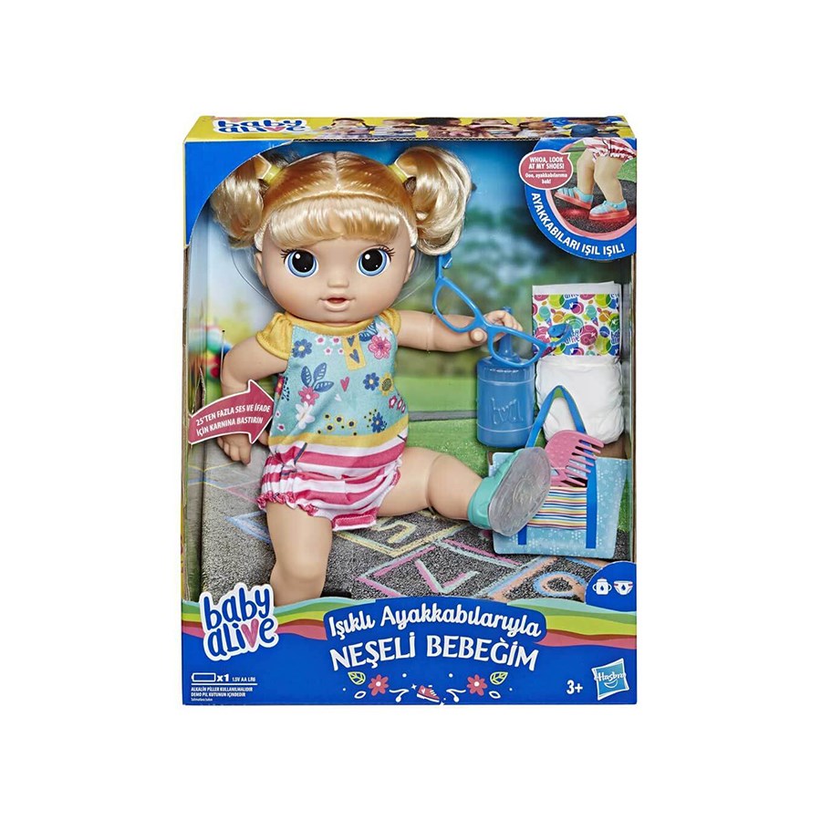 Baby Alive Işıklı Ayakkabılarıyla Neşeli Bebeğim 