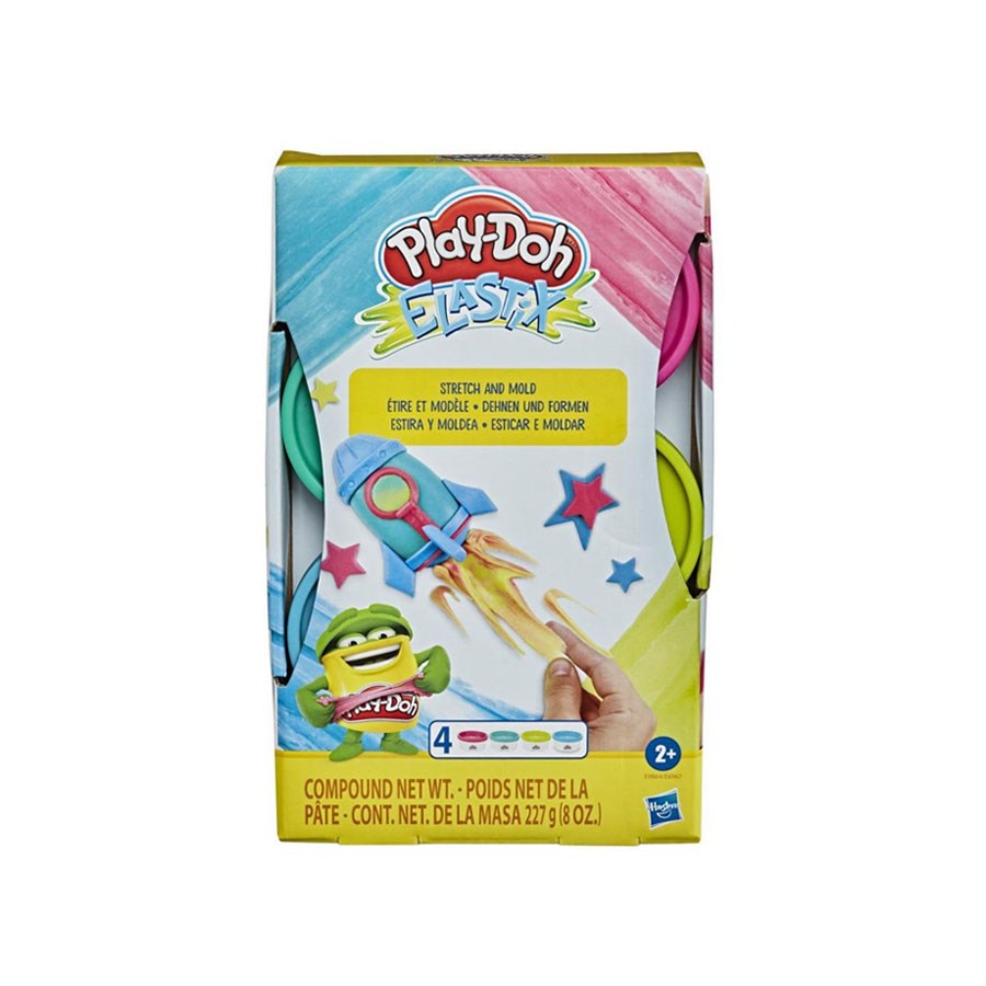 Play-Doh Elastik 4'lü Hamur E9864