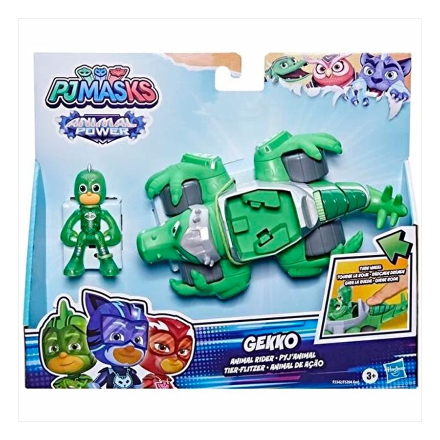 Pjmask Animal Power Figür/Owlet Gekko