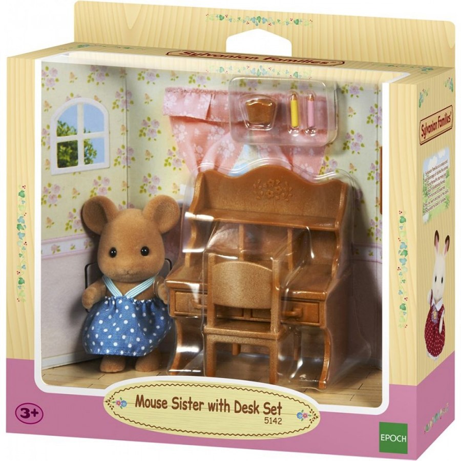 Sylvanian Families Fare Kız Kardeş ve Çalışma Masası 