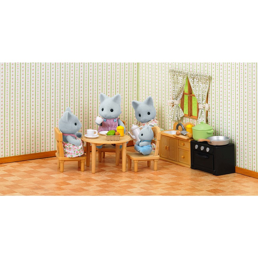 Sylvanian Families Kedi Kardeş Ve Mutfak Seti 