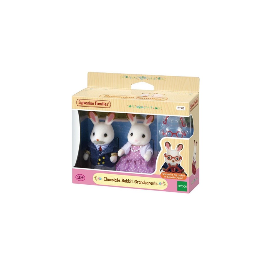 Sylvanian Families Çikolata Kulaklı Tavşan Nine ve Dede 