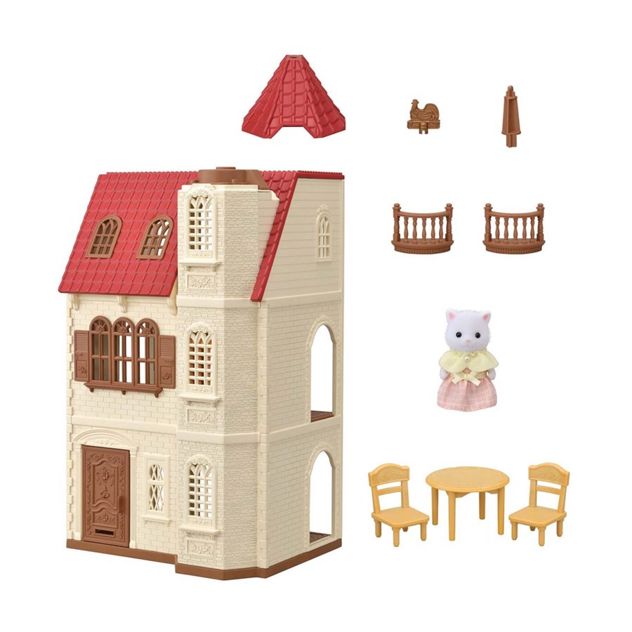 Sylvanian Families Kırmızı Çatılı Kule Ev 